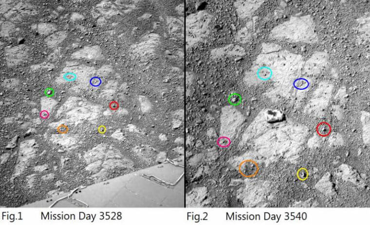 Du Mouvement Sur Mars