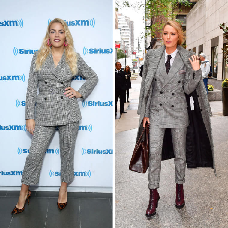 Blake Lively et Busy Philipps portaient le même costume Brunello Cuccinelli