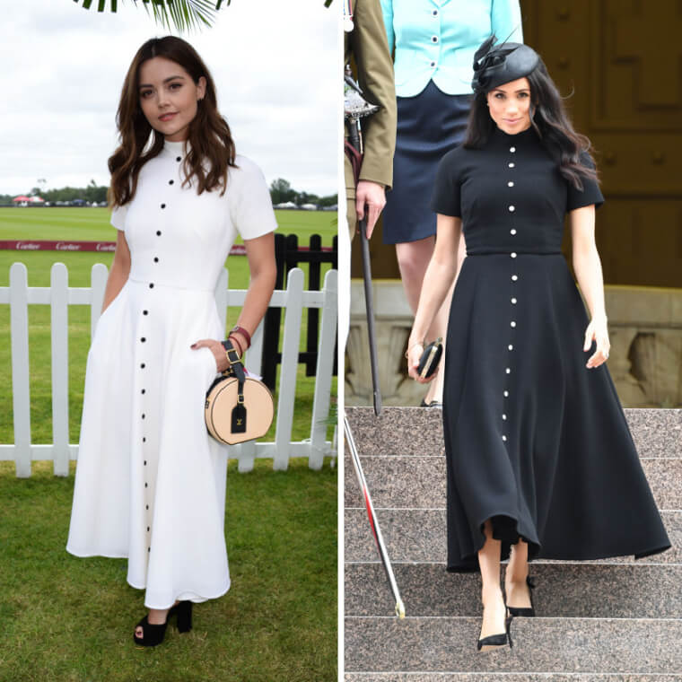 Jenna Coleman et Meghan Markle portaient la même robe dans des couleurs différentes