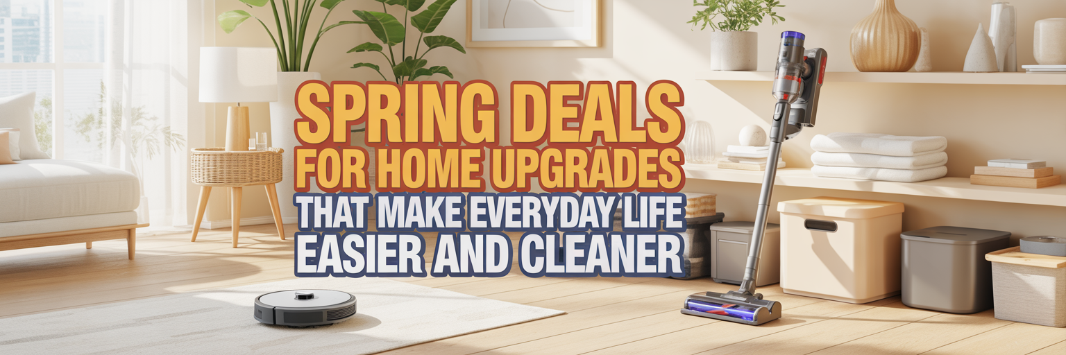 Spring Deals for Home Upgrades That Make Everyday Life Easier and Cleaner