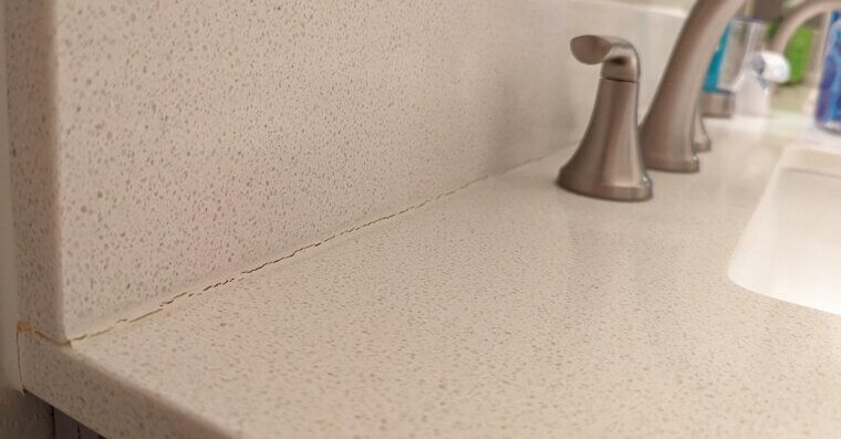 Cracked Caulk in the Bathroom