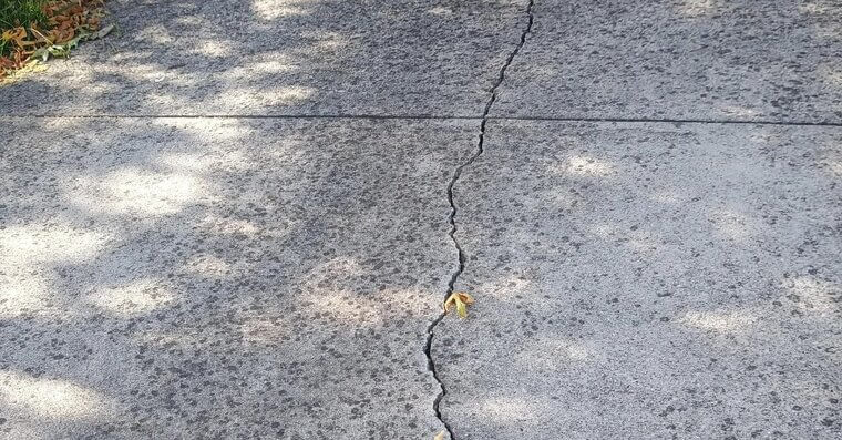 Cracked Driveway