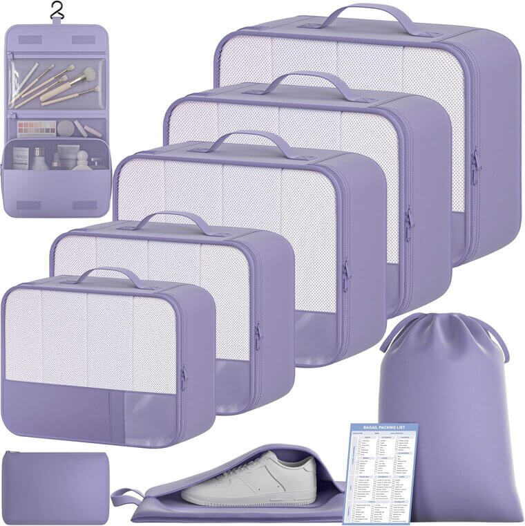 BAGAIL Packing Cubes - Organize Your Travel with Ease - Don’t Miss the 26% Discount!