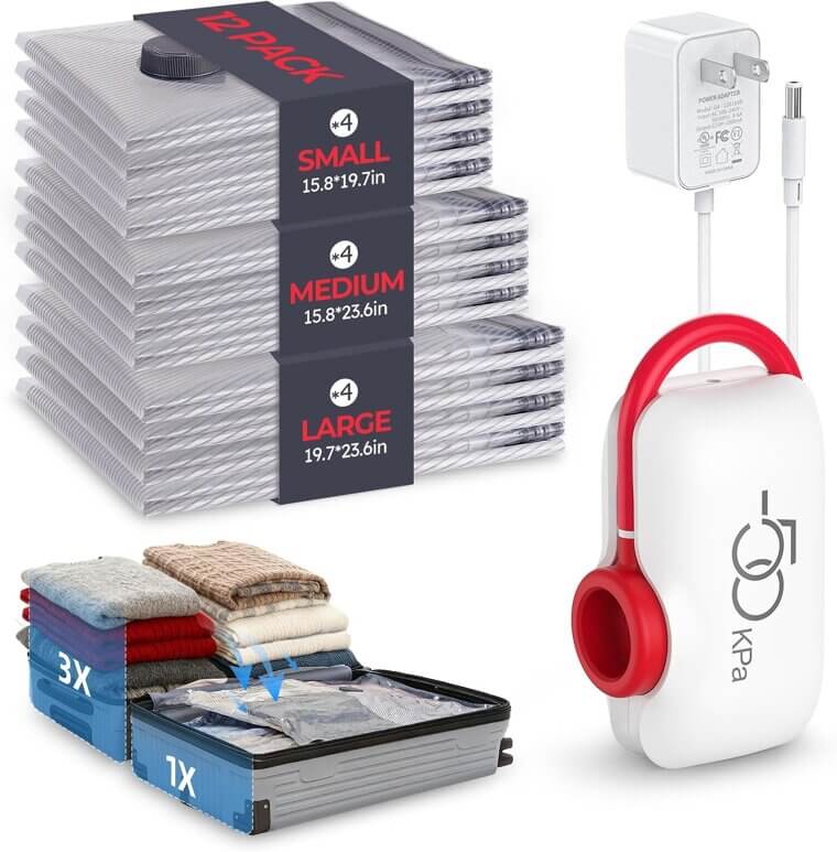 VMstr Vacuum Seal Bags - Maximize Your Luggage Space Effortlessly! - 41% Off!