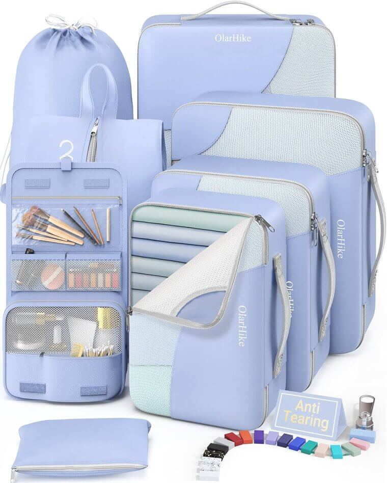 Travel Packing Cubes Set - Organize Your Luggage with Ease - Now 43% Off!