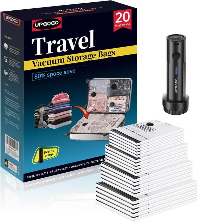 Travel Vacuum Bags Set - Perfect for Space-Saving Adventures - Don’t Miss the 32% Discount!
