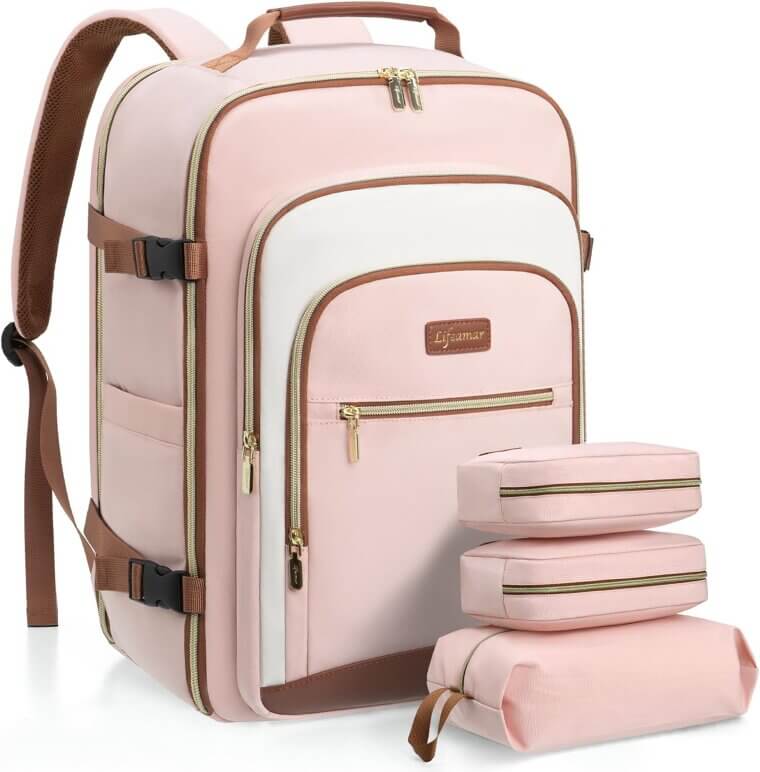 Lifeamar Travel Backpack - Perfect for Airplane Travel and Weekend Getaways - Now 30% Off!