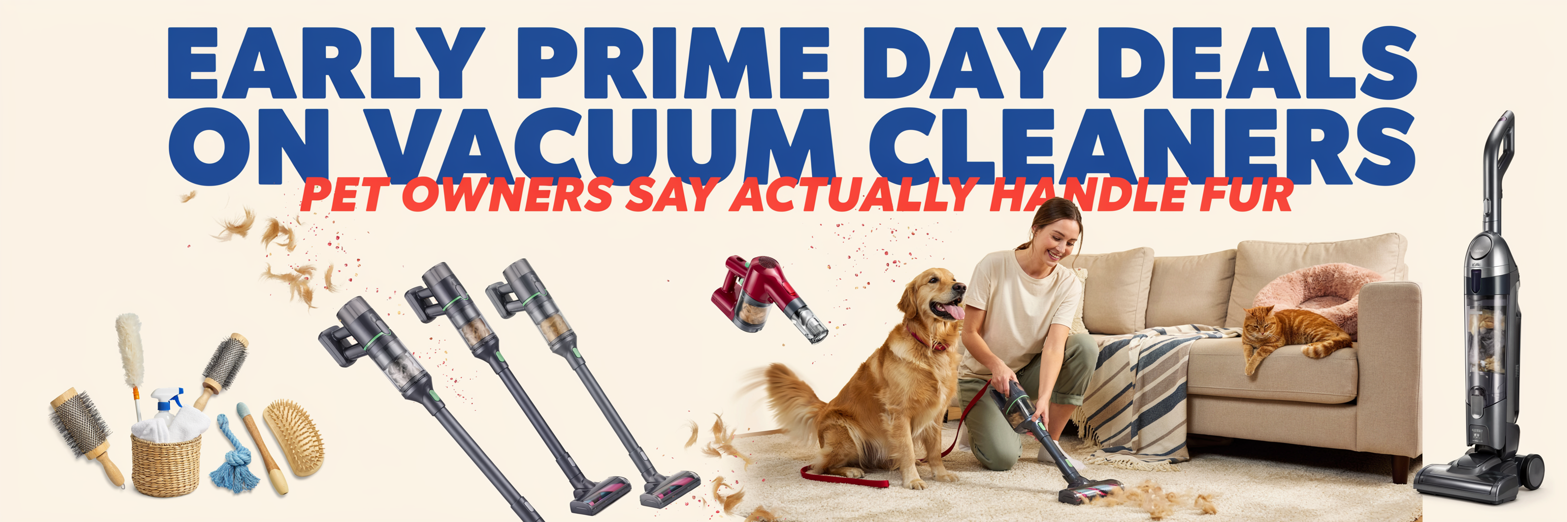 Early Prime Day Deals on Vacuum Cleaners Pet Owners Say Actually Handle Fur