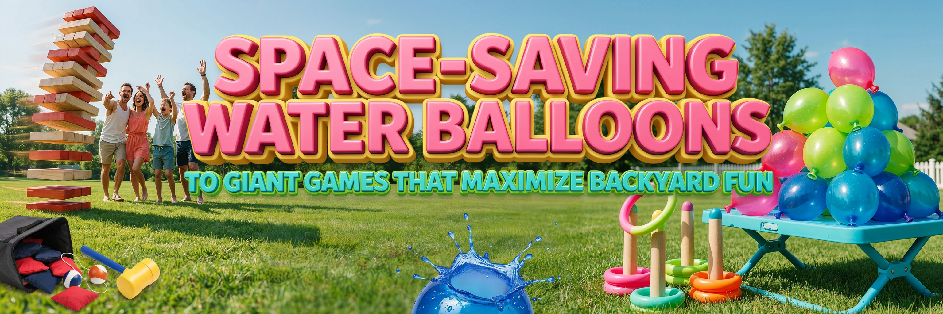 Water Balloons to Giant Games — One Backyard Setup