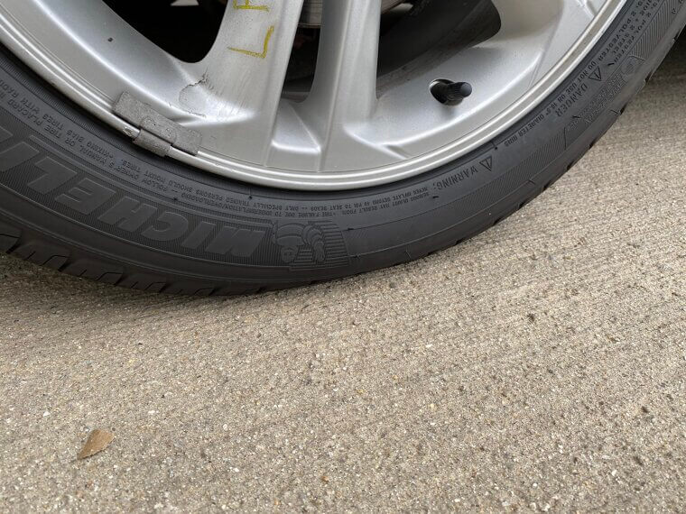 Reduced Tire Pressure