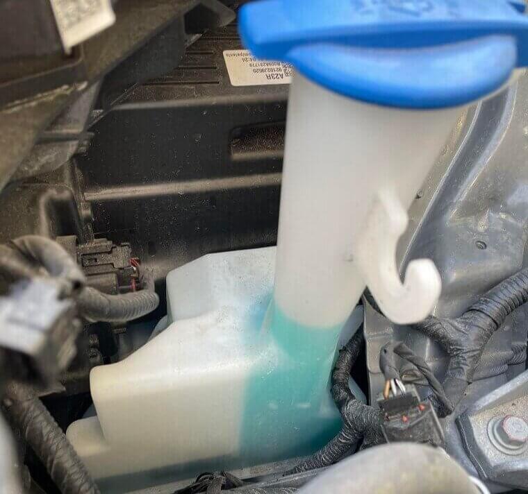 Freezing Washer Fluid