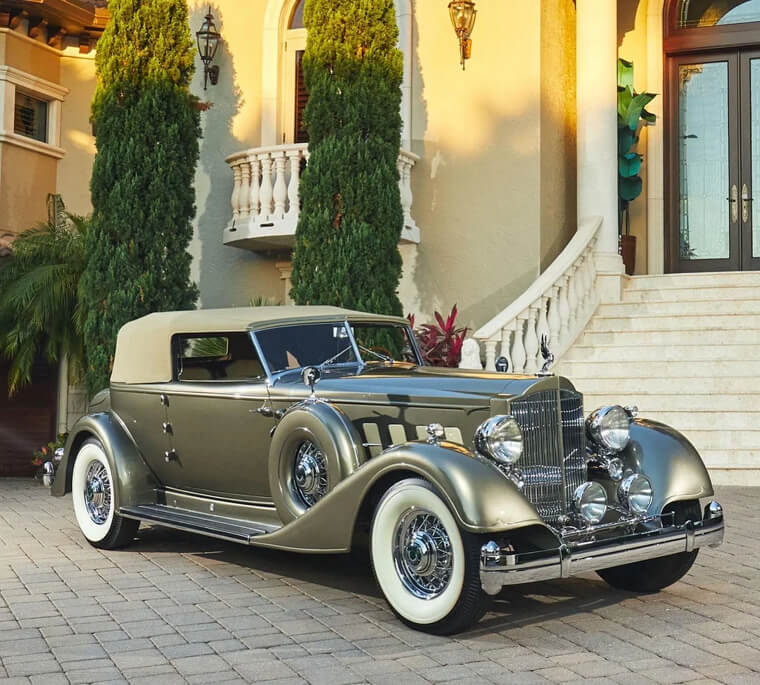 15. 1934 Packard Twelve Individual Custom Convertible Victoria