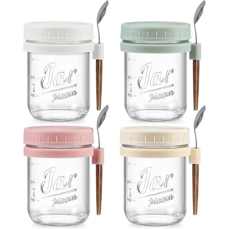 Overnight Oats Jars - Perfect for Meal Prep & On-the-Go - Enjoy 20% Off!