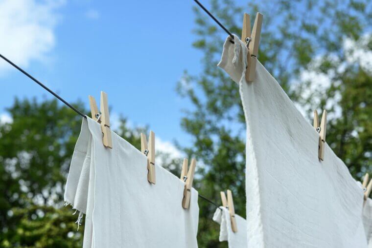 Sun-Drying Whites to Brighten and Lift Stains