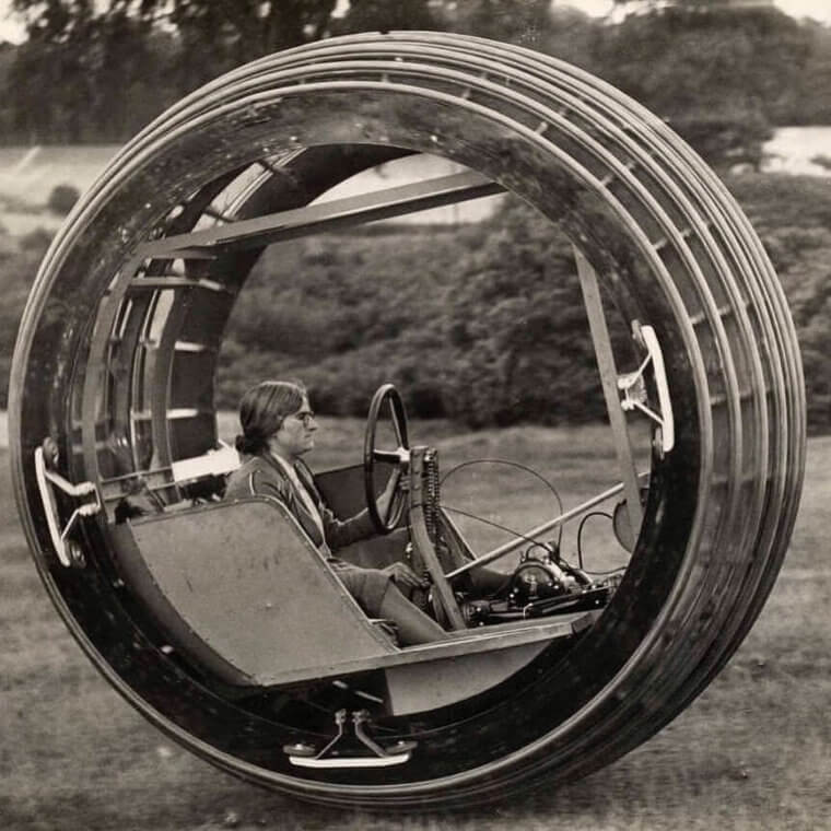 A Car That Looked Like A Hamster Wheel