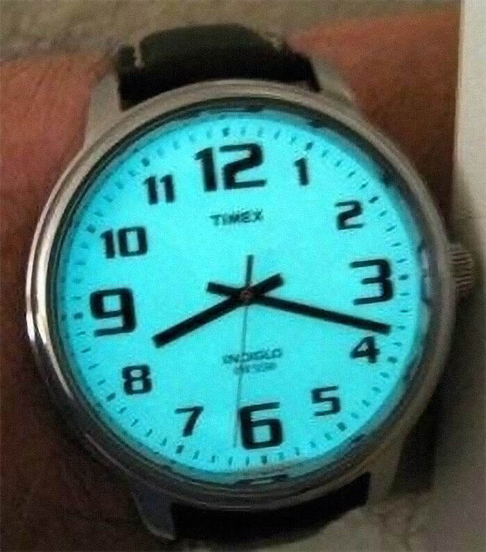Watches That Lit Up Blue So You Wouldn't Hurt Your Eyes In The Middle Of The Night