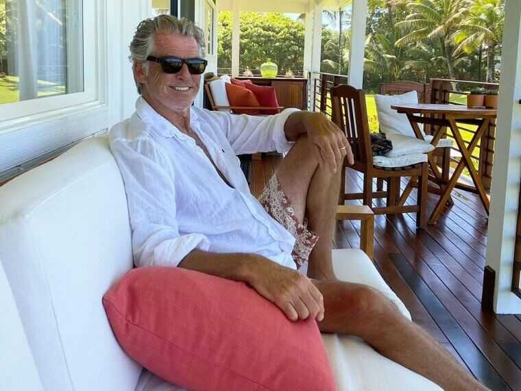 Pierce Brosnan Spits Fire