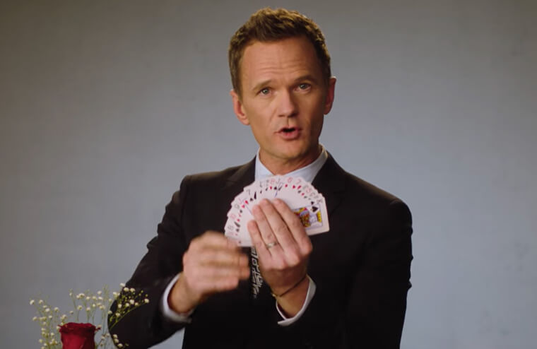 Neil Patrick Harris Practices Magic Tricks