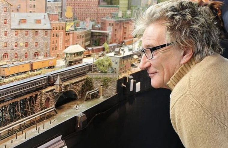 Rod Stewart Builds Model Trains