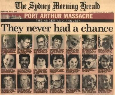 Martin Bryant, Australia - 1,035 Years (No Parole) and 35 Life Sentences