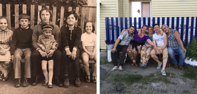 Same Bench And Same Fence, 40 Years Later