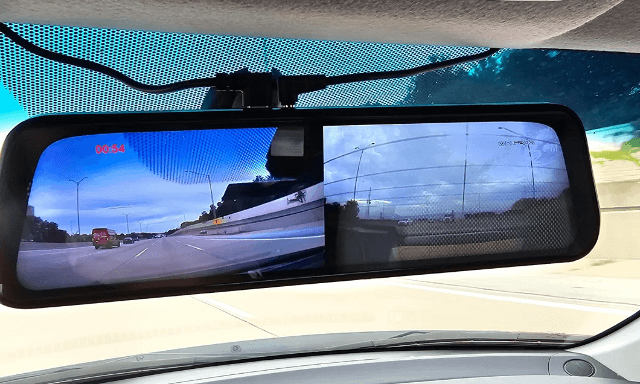 Backup Camera With Rearview Mirror Display