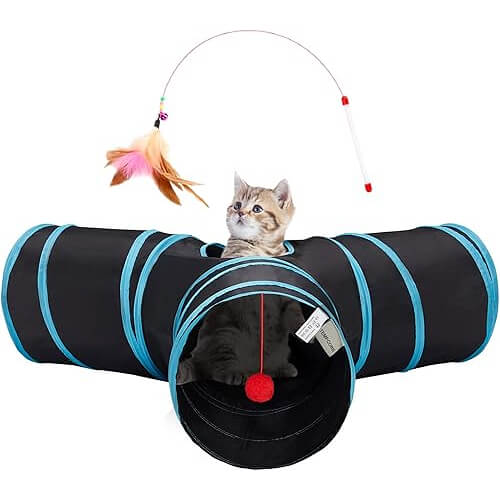 Exciting 3-Way Cat Tunnel that Sparks Endless Entertainment. Now 17% Off!