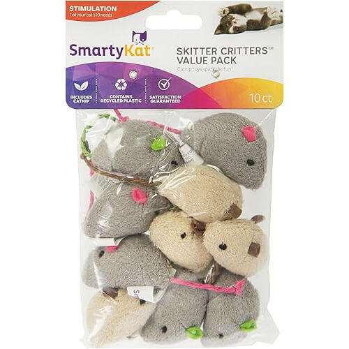 Playful Catnip Mice Toy Set that Delivers Endless Feline Fun. 
