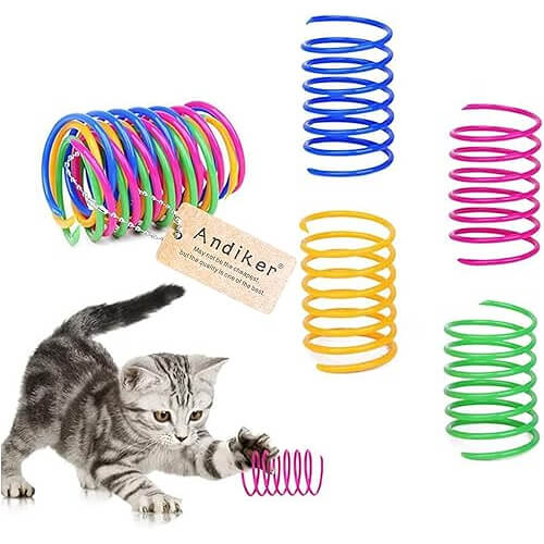 Colorful Spring Cat Toys that Encourage Natural Hunting Instincts. 