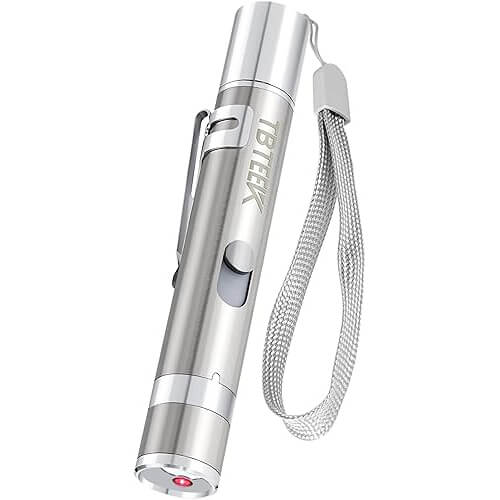 Rechargeable Light Pointer Cat Toy that Provides Hours of Chase Entertainment. 