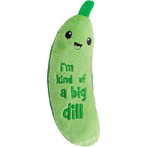 Crunchy Pickle Kicker Cat Toy that Satisfies Your Cat's Play and Chew Needs. Now 8% Off!