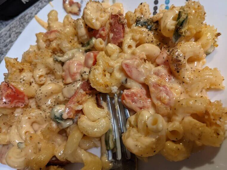 Baked Mac ‘n Cheese (with Poblanos)