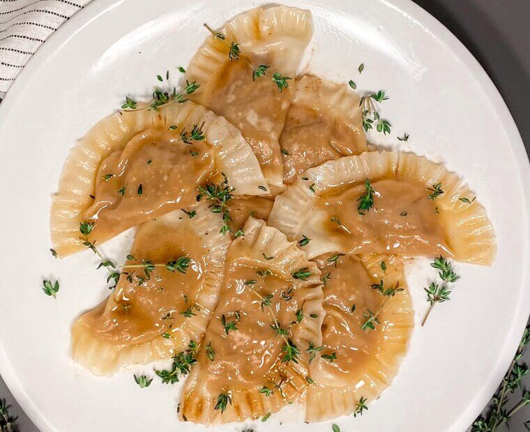Pumpkin-Gorgonzola Ravioli