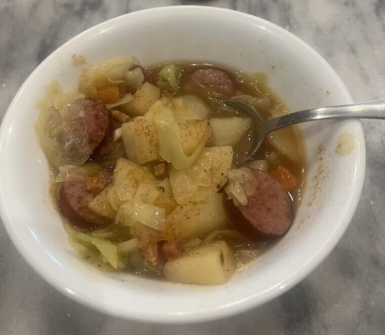 Sausage, Potato, and Cabbage Soup