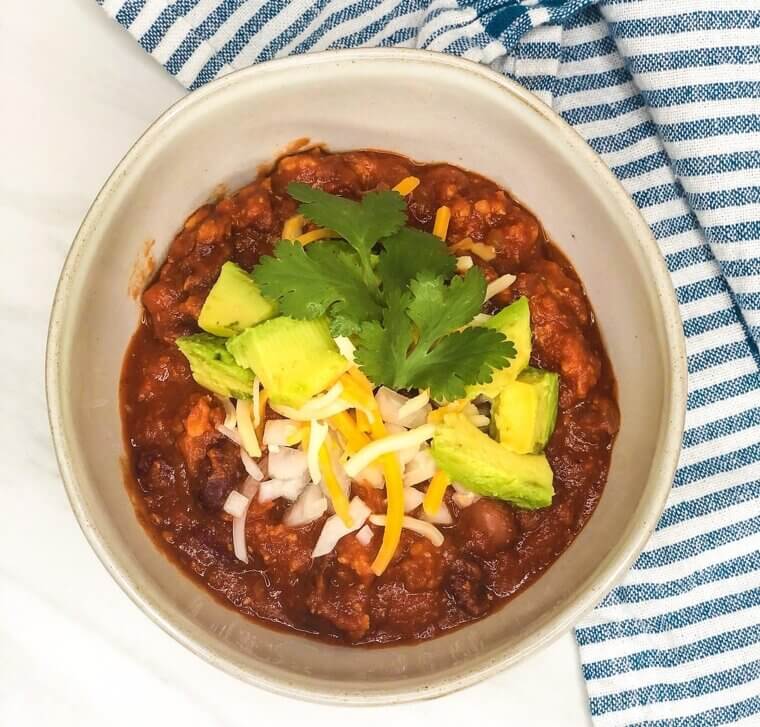 White Turkey and Poblano Chili