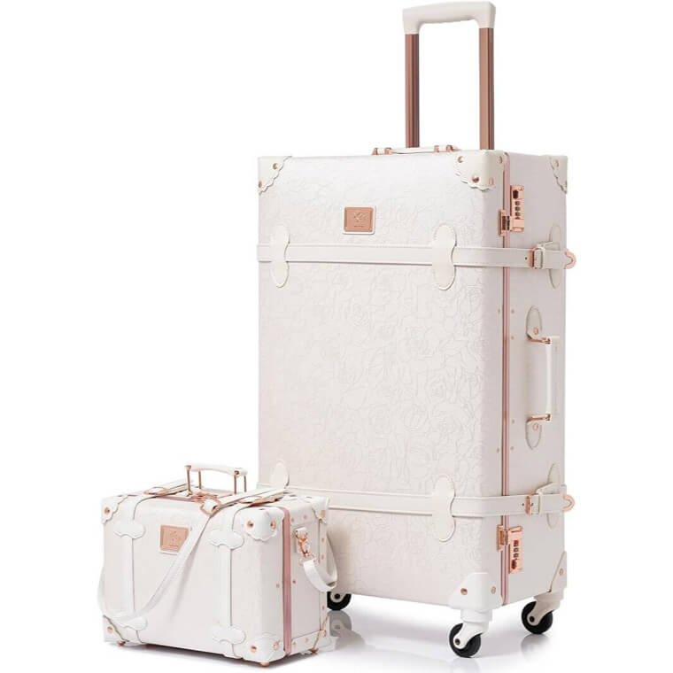 Urecity Vintage Luggage - Stylish Travel Companion 