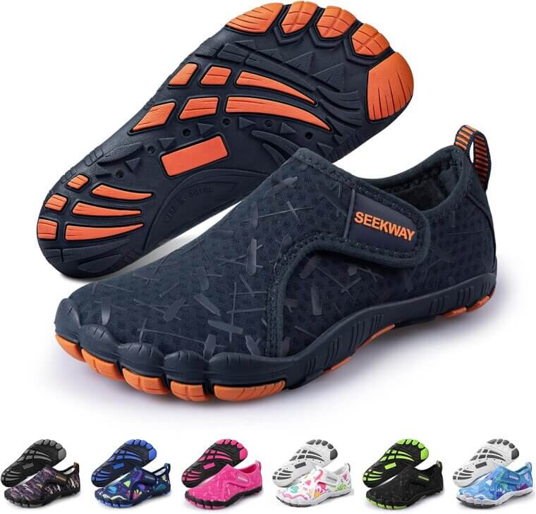 SEEKWAY Kids Water Shoes - Quick-Dry, Non-Slip Fun! - Enjoy 15% Off!