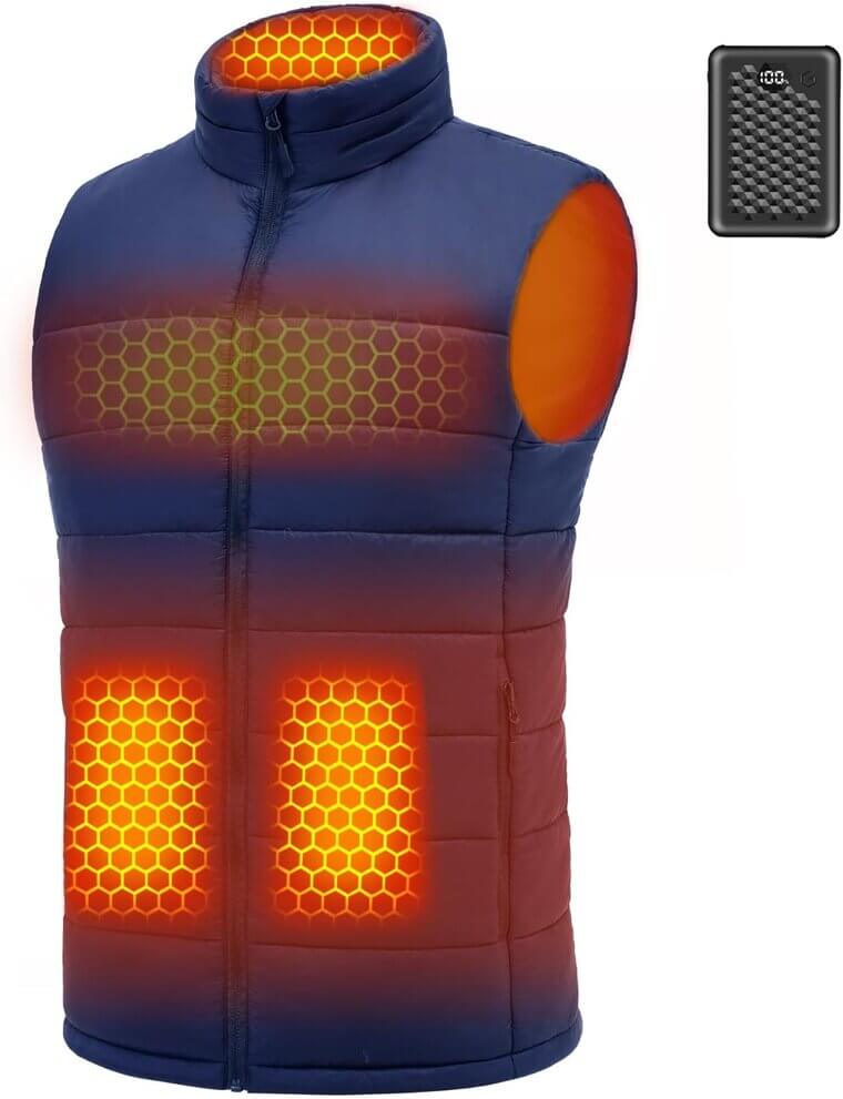 Wulcea Heated Vest - Stay Warm with Graphene Tech - Now 22% Off!