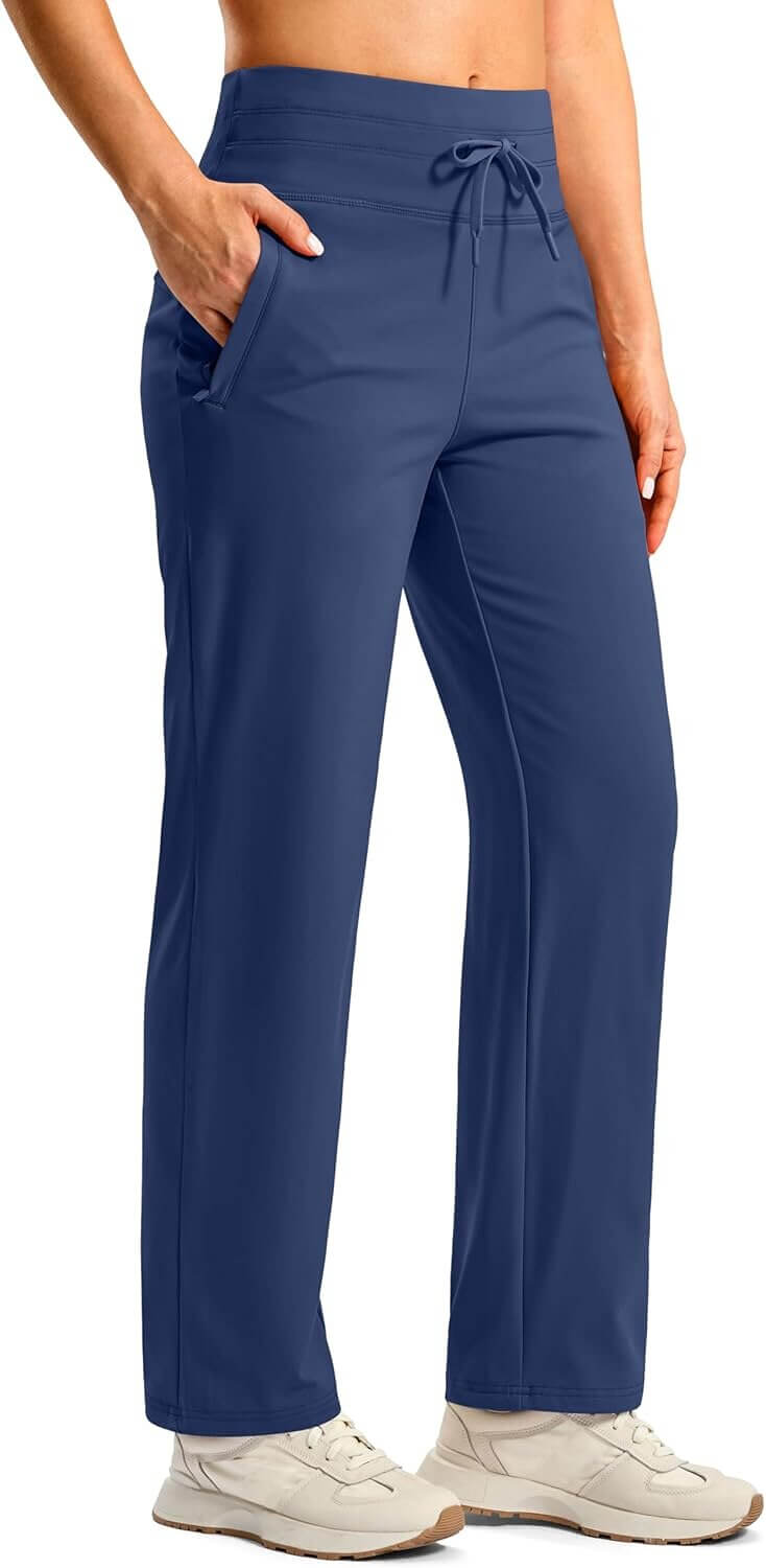 SANTINY Fleece Pants: Cozy Winter Essential with Zipper Pockets - Now 17% Off!