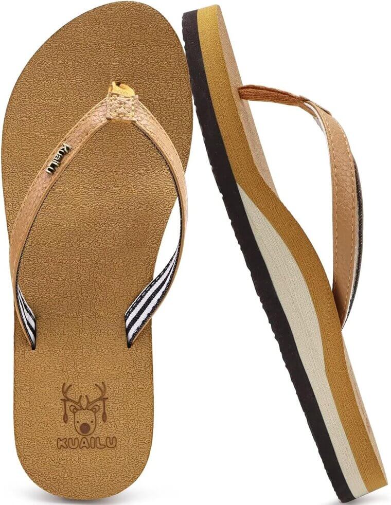 KUAILU Arch Support Flip Flops - Perfect for Summer Comfort - Enjoy 30% Off!