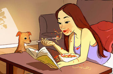 25 Magical Illustrations That Show Living Alone Can Be A Great Experience