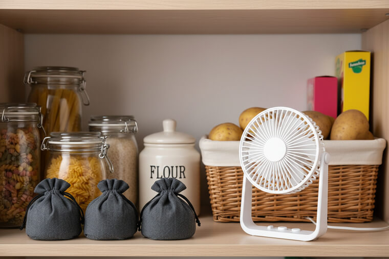 Keep the pantry fresh: airflow and scent control