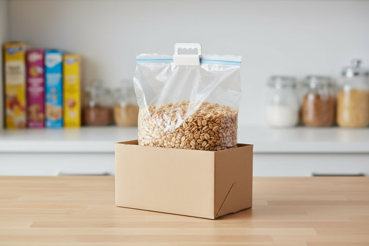 Turn cereal boxes into pour-friendly dispensers