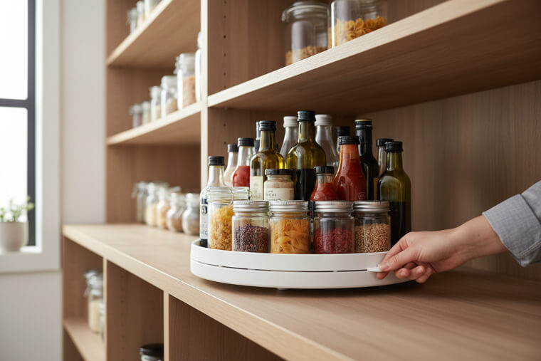 Lazy Susan for corner and deep shelves