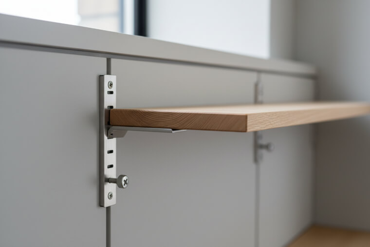 Adjustable shelf clips for odd heights