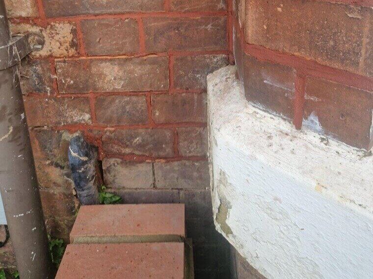 Cracked Brick Wall Patches Gone Wrong