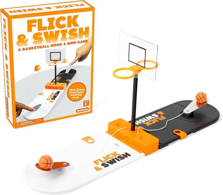 Flick & Swish Game: Fun Mini Basketball for All Ages 