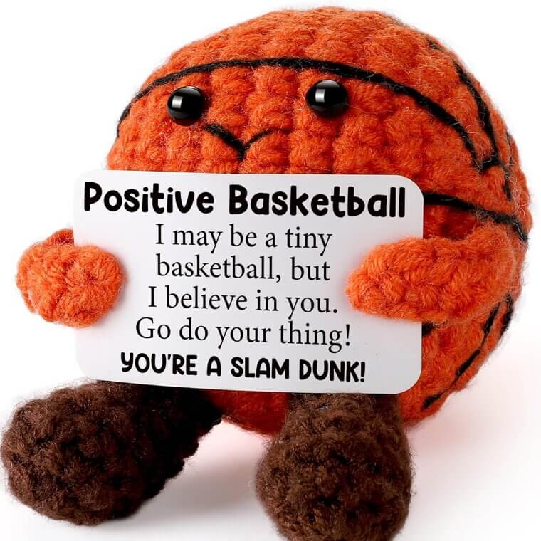 Positive Crochet Basketball Stocking - Inspiring Gifts for All Ages - Don’t Miss the 20% Discount!