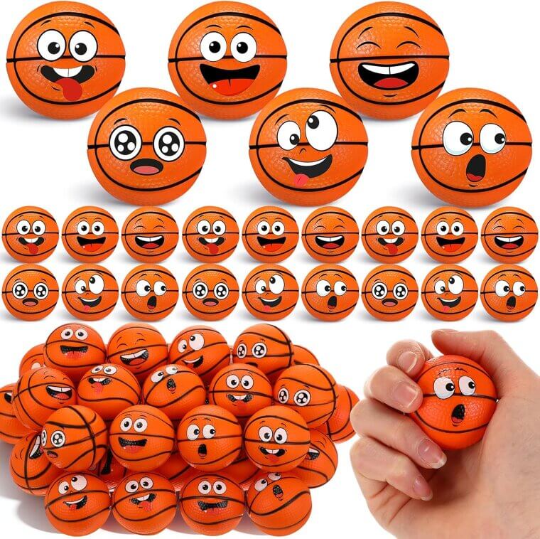 Arrowbash Basketball Stress Balls - Perfect Party Favors & Gifts 