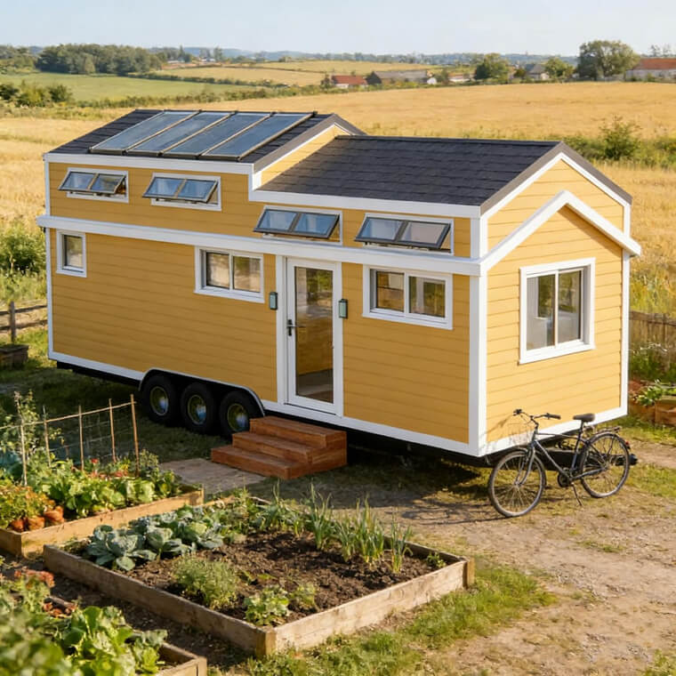 Off-Grid Wilderness Cabin With Skylight Roof